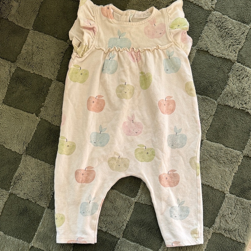 Zara Kids One Piece with Pastel Apple Print